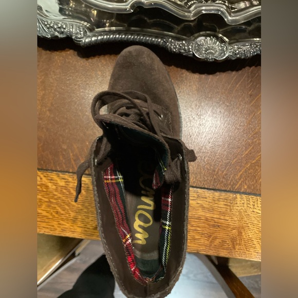 Sam Edleman Brown Suede Ankle Boots - Picture 3 of 6